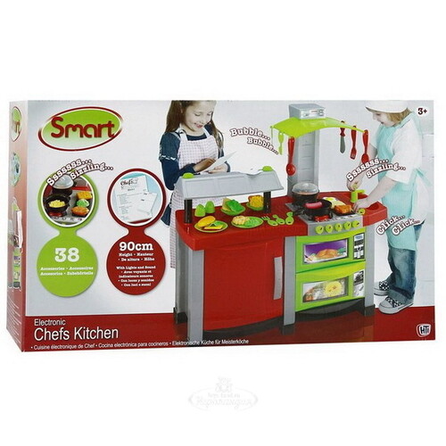 Детская кухня Smart Chefs 90 см, 38 предметов, со светом и звуком HTI