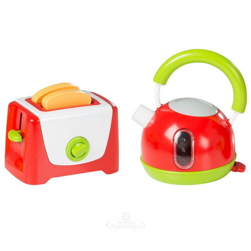 Детская кухня с чайником и тостером Smart 65 см 21 предмет, звук Smart