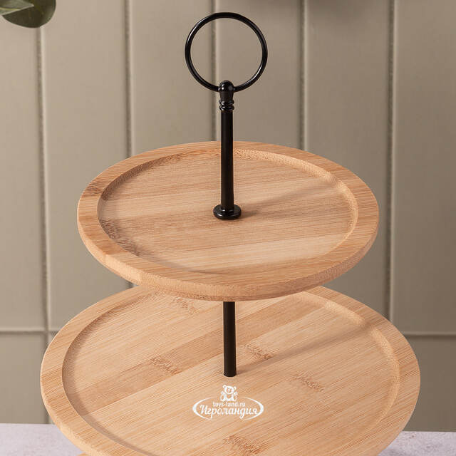 Этажерка для закусок Теофила 34 см, трехъярусная Koopman