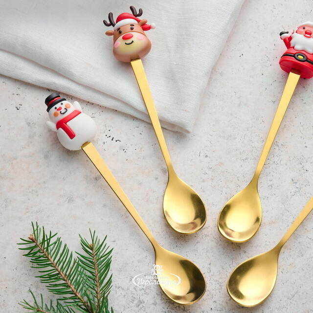 Набор новогодних ложек Santas Banquet 4 шт Koopman (Купман)