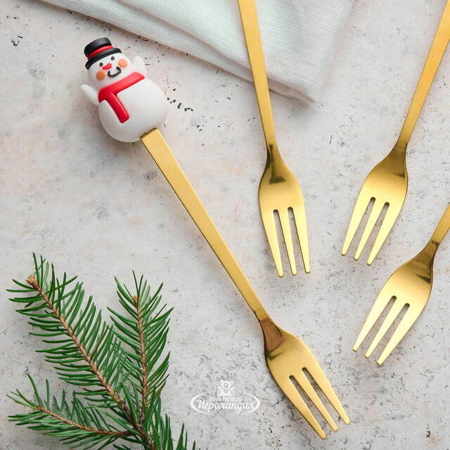 Набор новогодних вилок Christmas Banquet 4 шт Koopman (Купман)