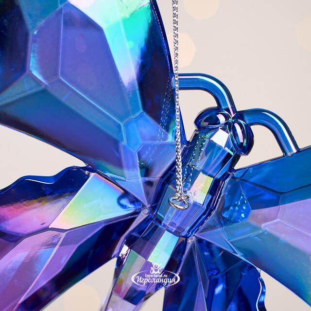 Елочная игрушка Бабочка Тропическая 15 см, подвеска Forest Market