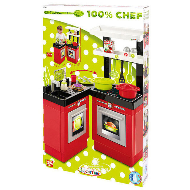 Кухня "Chef Modern", 74 см, 24 предмета Ecoiffier (Экофир)
