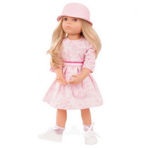 Кукла Gotz Эмма в розовом платье и шляпе 50 см Gotz