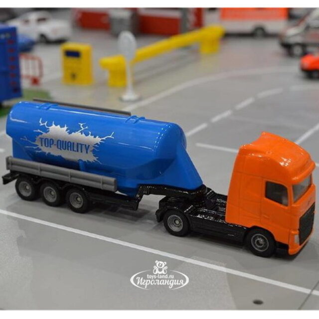 Модель грузовика Volvo с прицепом-цистерной 1:87, 16 см SIKU