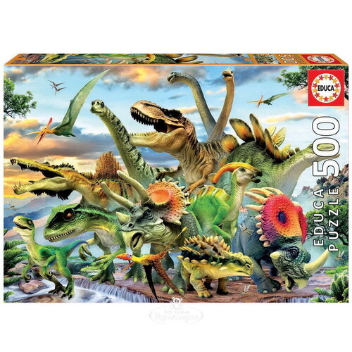 Пазл Динозавры, 500 элементов Educa