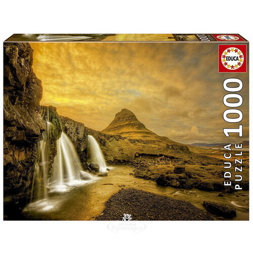 Пазл Водопад Киркьюфетльсфос - Исландия, 1000 элементов Educa