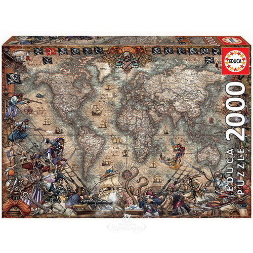 Пазл Пиратская карта, 2000 элементов Educa