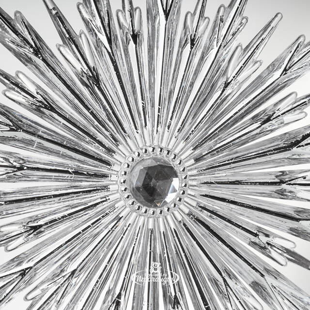 Елочная игрушка Снежинка - Морозная Мелодия 13 см, подвеска Forest Market