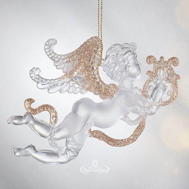 Елочная игрушка Ангел Музыки 13 см, подвеска Forest Market