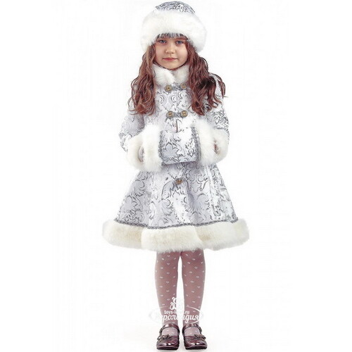 Карнавальный костюм Снегурочка Хрустальная, рост 128 см Батик