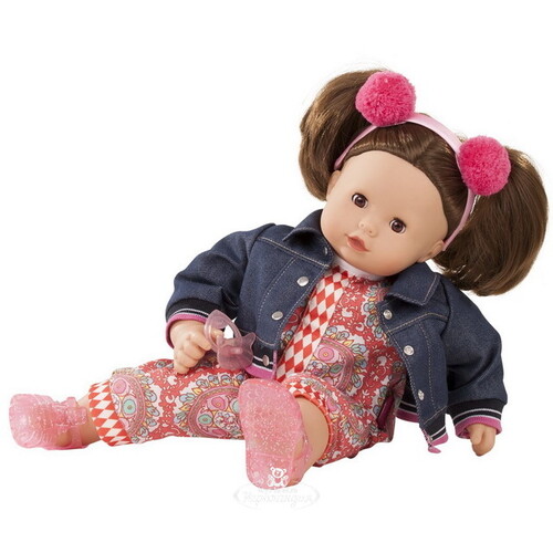 Мягконабивная кукла Маффин Макси шатенка 42 см, закрывает глаза Gotz