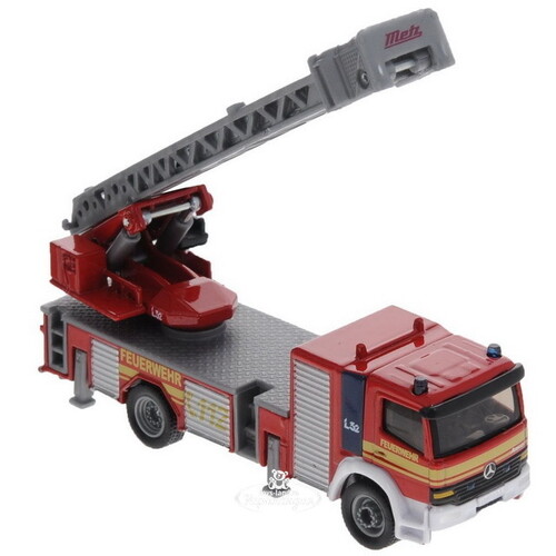Пожарная машина Мерседес с телескопической стрелой 1:87, 11.5 см SIKU