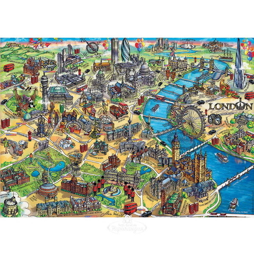 Пазл Карта Лондона, 500 элементов Educa