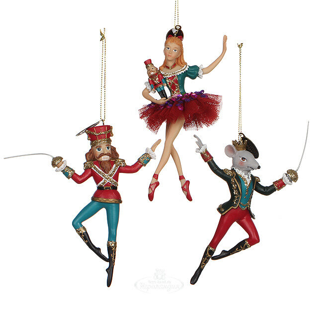 Елочная игрушка "Герои балета "Щелкунчик - Клара", 14 см Katherine’s Collection (Кэтринс Коллекшн)
