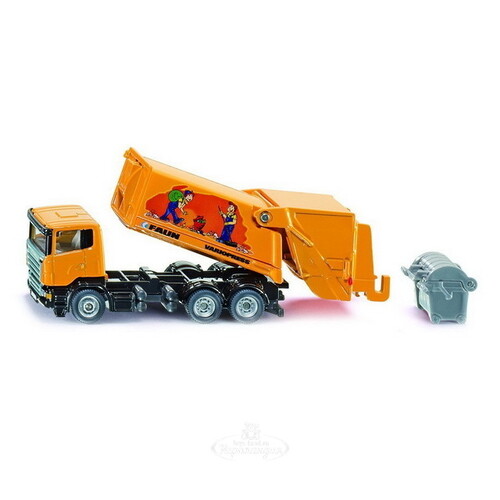 Модель мусоровоза Scania-R 1:80, 14 см SIKU