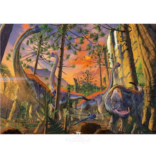 Пазл Любопытный динозавр - Винсент Хи, 500 элементов Educa