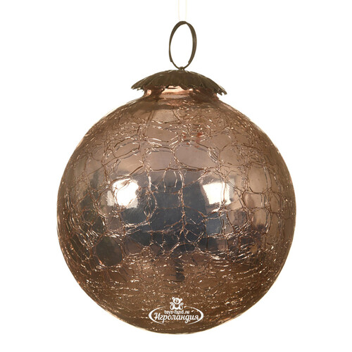 Винтажный елочный шар Фламанвиль 10 см, стекло Kaemingk