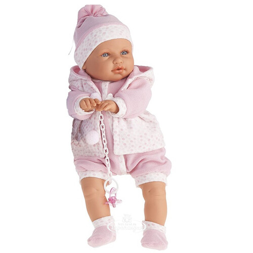 Кукла - младенец Бенита в розовом 55 см плачущая Antonio Juan Munecas