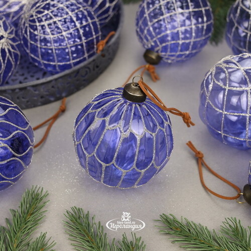 Набор стеклянных шаров Persian Violet 10 см, 12 шт Winter Deco
