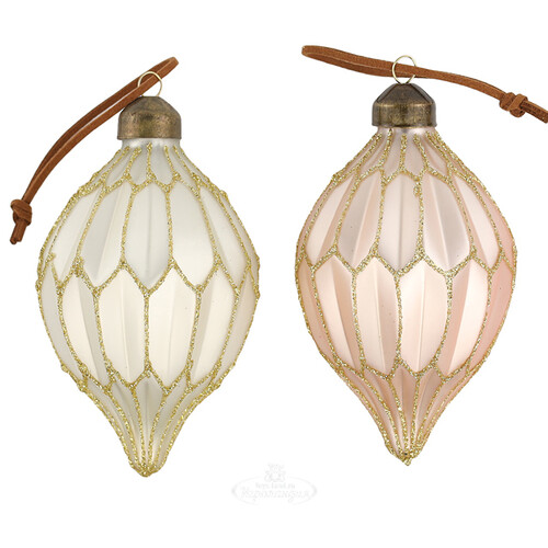 Набор стеклянных шаров Chambery 8-11 см, 12 шт Winter Deco