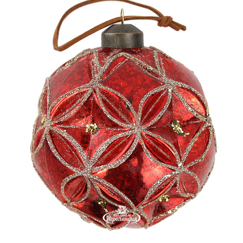 Набор стеклянных шаров Шарметт: Rouge 10 см, 4 шт Winter Deco