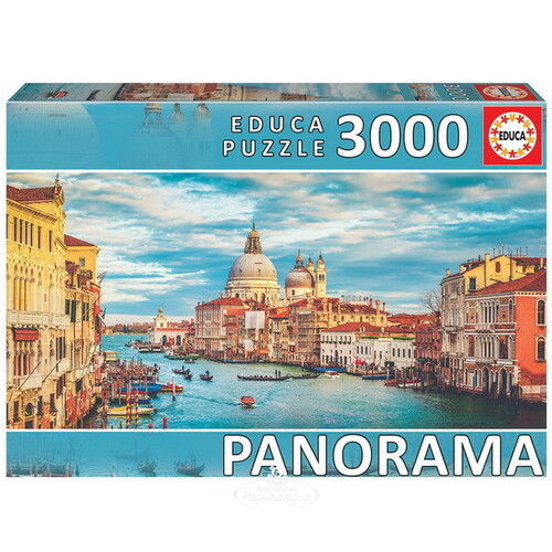 Пазл-панорама Гранд канал Венеция, 3000 элементов Educa