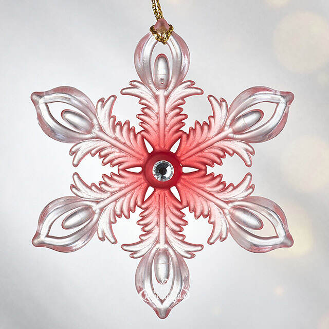 Елочная игрушка Снежинка - Первый снег в Стокгольме 7 см Forest Market