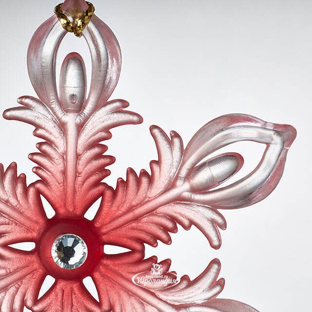 Елочная игрушка Снежинка - Первый снег в Стокгольме 7 см Forest Market