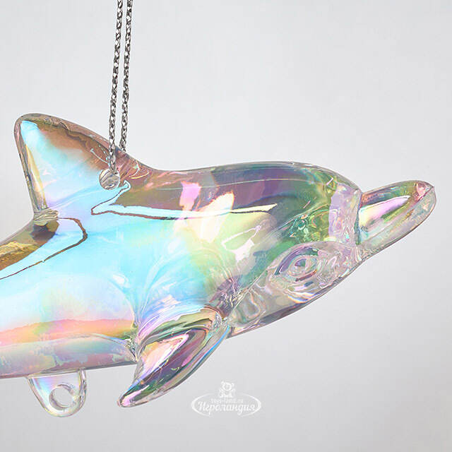Елочная игрушка Дельфин - Радужный Бриз 7 см, подвеска Forest Market
