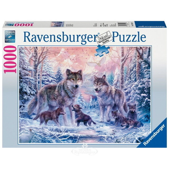 Пазл Северные волки, 1000 элементов Ravensburger