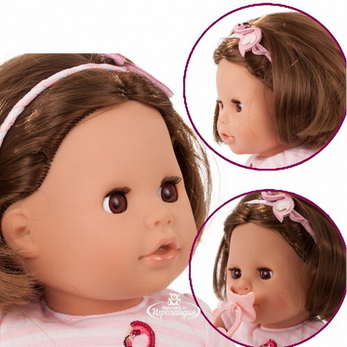 Кукла для купания Кози Аквини - Фламинго 33 см, закрывает глаза Gotz