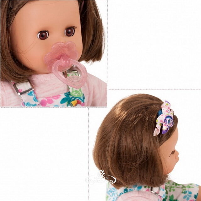 Кукла Маффин шатенка - Цветы 33 см, закрывает глаза Gotz (Готц)