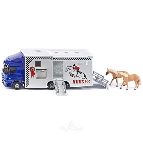 Автофургон для перевозки лошадей Mercedes-Benz, 1:50, 27 см SIKU