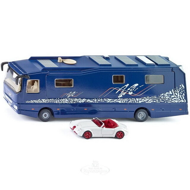 Дом на колёсах Volkner с автомобилем 1:50, 31 см SIKU (Сику)
