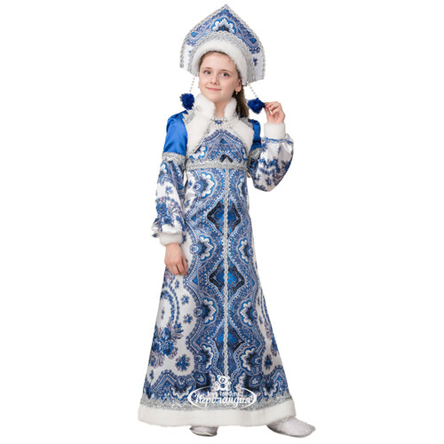 Карнавальный костюм Снегурочка Варвара, рост 146 см Батик