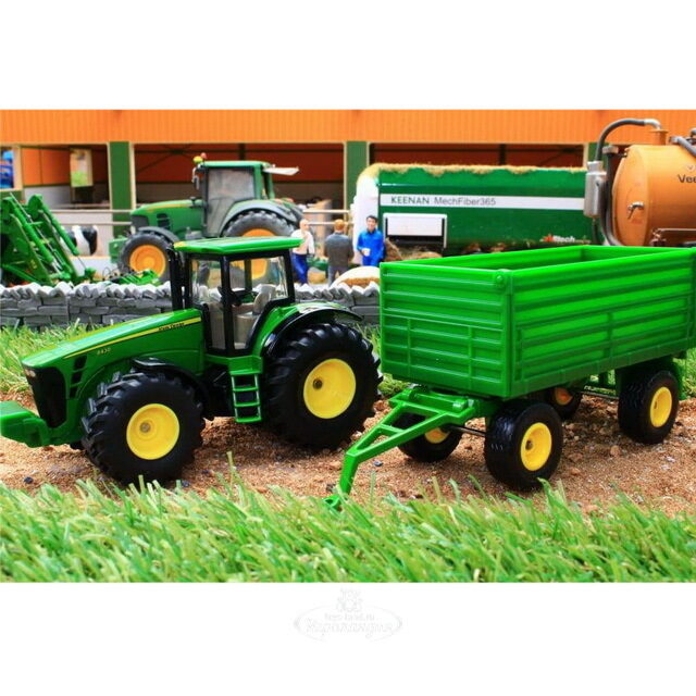Трактор John Deere с прицепом 1:50, 26 см SIKU (Сику)