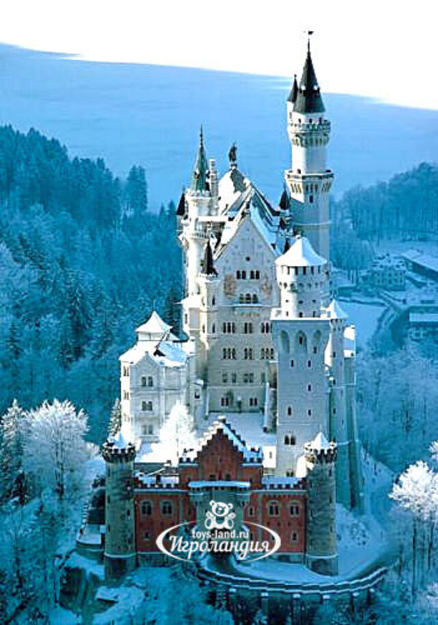 Пазл "Зимний Нойшванштайн" метализированный, 880 элементов, 44х69 см Ravensburger