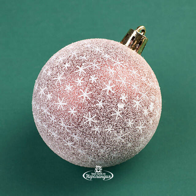 Набор пластиковых шаров Гранитис: Снегопад над Монмартром 6 см, 9 шт Winter Deco