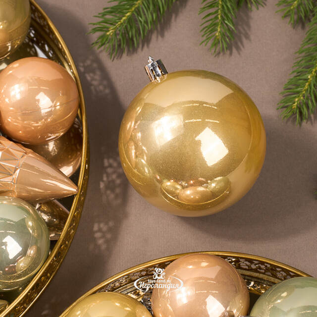 Набор пластиковых шаров Charmic - Nude Flowers 5-12 см, 31 шт Winter Deco