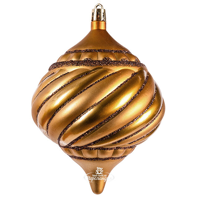 Елочная игрушка Golden Ramona 14 см золотая, пластик Winter Deco