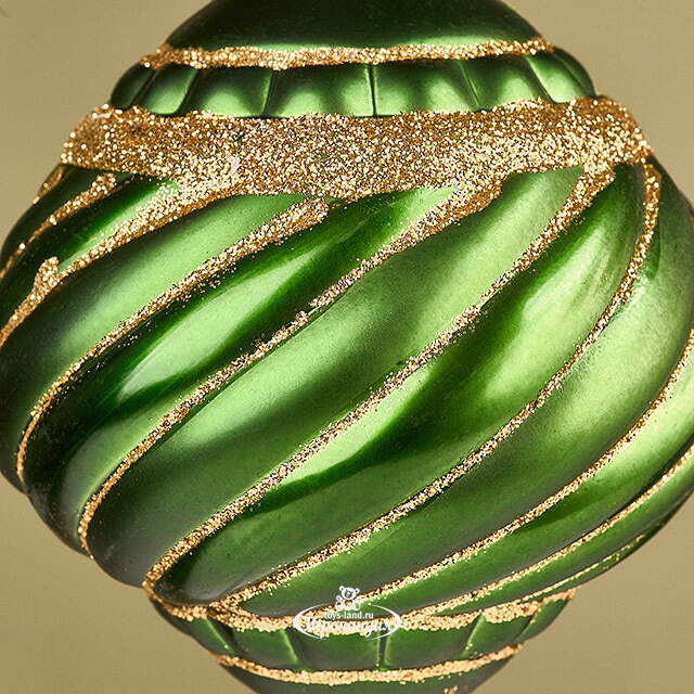 Елочная игрушка Verde Ramona 14 см зеленая, пластик Winter Deco