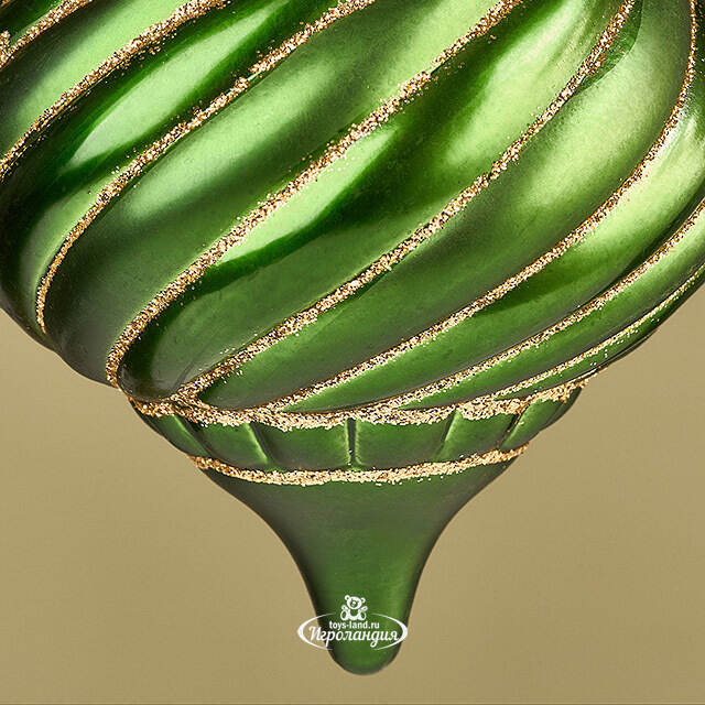 Елочная игрушка Verde Ramona 14 см зеленая, пластик Winter Deco