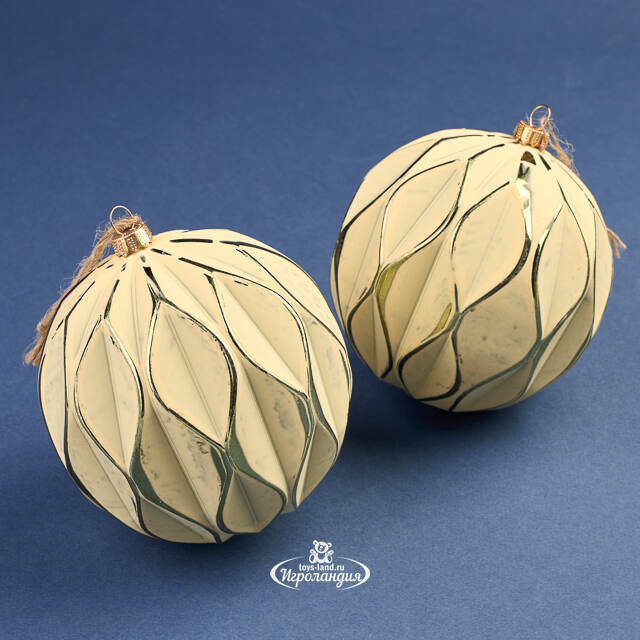 Набор пластиковых шаров Monterro Rosso 10 см, 2 шт Winter Deco