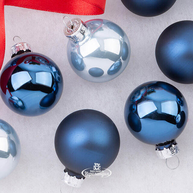 Коллекция стеклянных шаров Лунный Свет 3.5 см, 16 шт Winter Deco