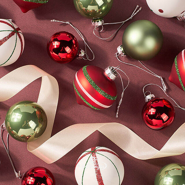 Набор стеклянных шаров Christmas Candy: Wonderful Time, 4-6 см, 20 шт Winter Deco