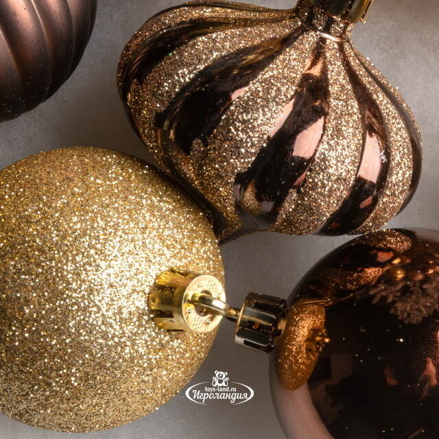 Набор пластиковых шаров Magic Suite: Wild Glam, 6-7 см, 60 шт Winter Deco