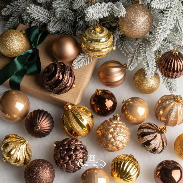 Набор пластиковых шаров Magic Suite: Wild Glam, 6-7 см, 60 шт Winter Deco