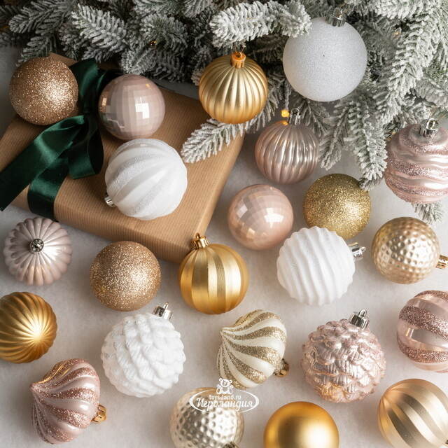 Набор пластиковых шаров Magic Suite: Vintage Glam, 6-7 см, 60 шт Winter Deco