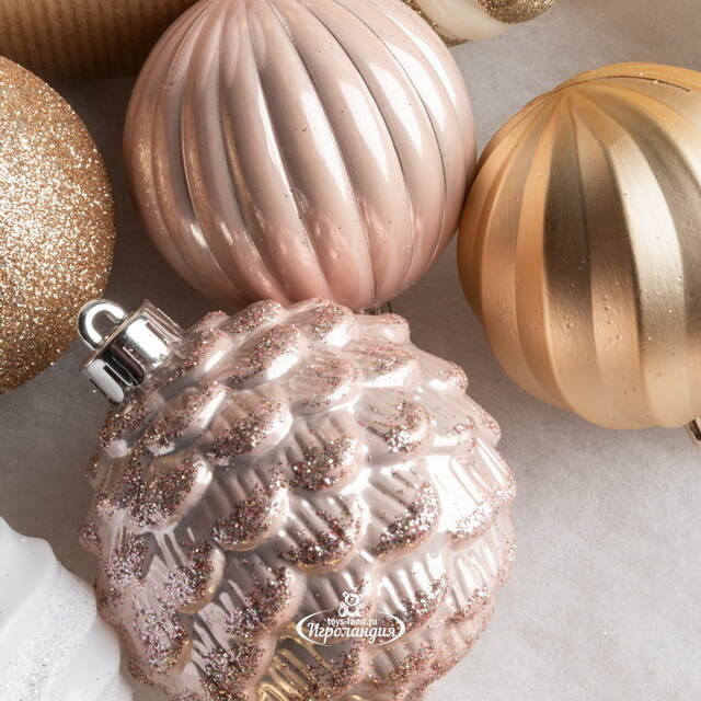 Набор пластиковых шаров Magic Suite: Vintage Glam, 6-7 см, 60 шт Winter Deco